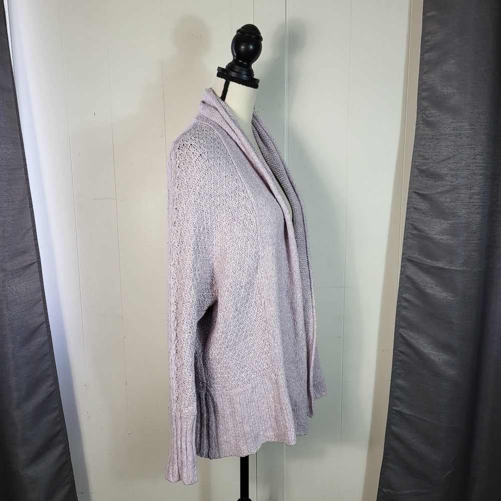 ANGEL OF THE NORTH Knit Open Front Lavender Purple Alpaca Cardigan SZ XS - Picture 4 of 5